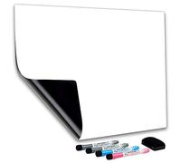 CUHIOY Magnetic Whiteboard Fridge 30 x 20cm, A4+ Dry Erase Board Set