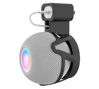 CUHIOY UK Homepod Mini Wall Mount Holder, Homepod Mini Plug Mount with Cord Management, No Messy Wires or Screws, Perfect Space-Saving Accessories(Black, 1 Pack)