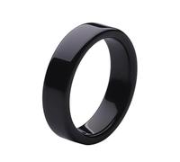 CUID Smart Ring for 13.56mHz Rewritable Replicable Mifare 1K S50 and FM1108 Card Full Ceramic Ring (Black, US#6)