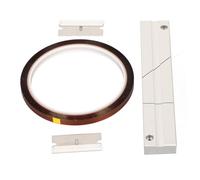 Cuifati 1/4 10 Inch Tape Splicing Set, Reel to Reel Professional Tape Splicing Block, for 1/4 Open Media, Hard Anodized Aluminum, Easy to Use, Includes Leader and Cutters