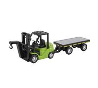 Cuifati 1:64 Mini RC Forklift, APP Remote Control Forklift Truck with 360 Degree Rotation and Trailer, for Collectors and Enthusiasts (Green)