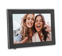 Cuifati 10.1 Inch HD WiFi Digital Picture Frame, Smart Touch Control WiFi Digital Photo Frame with LED Screen, Built in Dual Speaker System, for Office, Home (UK Plug)