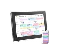 Cuifati 10.1 Inch WiFi Digital Calendar, Smart Touchscreen Interactive Display for Family Schedules Chore Chart, Meal Planner, To Do List, Smart Switchable Sync Photo Frame (GB Plug)