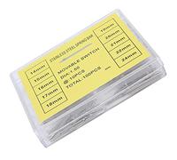 Cuifati 100PCS Watch Band Pins 14-24mm, 1.5mm Alloy Watch Spring Bars Kit, Repair Tool to Replace Strap, Link Pins for Watchmakers