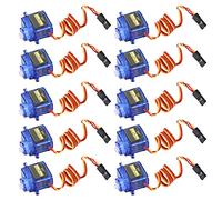 Cuifati 10Pcs Durable Servo Motor for Remote Control SG90 for Model Airplane Enthusiasts and Robotics Fans