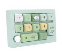 Cuifati 12 Key One Handed Mechanical Gaming Keyboard, RGB Backlit Macro Programmable Keypad with Joystick Knob Control, Hot Swappable Switches for Mac IOS Gaming PC (Green)