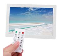 Cuifati 15.4in Digital Photo Frame, 1280x800 HD Display 16:9 Ratio, Supports MP3 MP4 JPEG WMA RMVB 1080P Video, with Infrared Remote Control, for Living Room Office Wall Mount Gift (UK Plug)