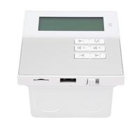 Cuifati 2.4 Inch LCD Screen Wall Mount Music Amplifier, 5.3 Wireless Remote Control, Sound Music Amplifier with MP3 WMA WAV FLAC Support, for Home Cafe