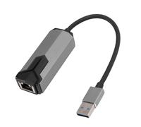 Cuifati 2.5G Ethernet Adapter, USB 3.0 to RJ45 Network Adapter with Fast 2500Mbps Speed and Aluminum Alloy Casing, for Laptop, Desktop, OS X