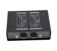 Cuifati 2 Channel Sound Hum Eliminator, Ground Loop Noise Isolator Box, Professional Audio Processor for Conferences Recording Studios Home Car Entertainment