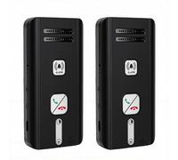Cuifati 2 Way Wireless Intercom System, 2Pcs 500m Long Range Full Duplex Home Intercom, Voice Intercoms Calling System with Auto Answer for Home Office Elderly Care (Black)