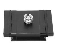 Cuifati 200PL - PRO Quick Release Plate with 1/4 Inch Screw, Aluminium Alloy Camera Quick Release Plate with Protective Rubber Pad and Nut Adapter for Camera Tripod