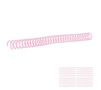Cuifati 20Pcs Plastic Spiral Binding Coils Durable and Sturdy 19mm ID for A4 A5 Notebook Binding Accessories (Pink)