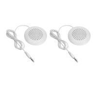 Cuifati 2Pcs Mini Stereo Speaker, DIY Pillow Speaker for Sleeping, 3.5mm,Plug in Mini Stereo Speaker, True HD Portable Speaker with 3.5mm Aux Audio Input, for MP3 Phone Portable CD