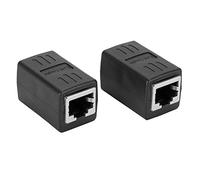Cuifati 2PCs RJ45 Coupler LAN Connector Female to Female Adapter for Cat7 Cat6 Cat5e Ethernet Cable with Gold Plated Contacts 10Gbps Speed