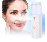 Cuifati 30ml Nano Face Mist Sprayer, Handheld Portable Face Hydration, Fine Mist Quick Moisturizing for Makeup Setting, USB Rechargeable Facial Moisturizer with Hydrogen Rich Water (White)
