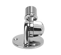 Cuifati 316 Stainless Steel Marine Antenna Mount 25mm/1.0in Threaded Polished 180° Adjustable VHF Antenna Bracket for Boats