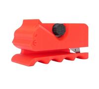 Cuifati 3D Printing Cardboard Cutter 3D Printing Cardboards Scratcher Cutting Tool Cat Shaped Ergonomic for Effortless Strips Cutting with Portable Compact Size (Red)