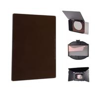 Cuifati 4'' X 5.65'' Square ND Filter, Cinema Neutral Density Filter with Ultra Slim HD Optical Glass, Multi Coated ND Lens Filter for Photography & Videography (ND16)