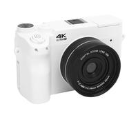 Cuifati 4K Digital Camera, 75MP UHD 18x Zoom Digital Video Camera with WiFi for Photography, Front and Rear Dual Camera with 3 Inch LCD Screen and Flash (White)