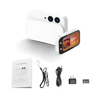 Cuifati 4K Digital Camera for Photography, 64MP Autofocus CCD Camera with 32GB Memory Card, 16X Digital Zoom Compact Travel, Portable for Teens & Adult Beginners (White)