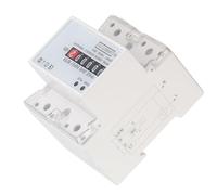 Cuifati 4P Din Rail Energy Meter Single Phase KWh Meter 10-40A LED Display Electronic Power Consumption Wattmeter with Pulse Output