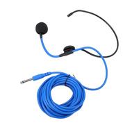 Cuifati 6.35mm Headset Microphone Head Worn Mic Headset Mic with 5m Cable 360° Adjustable Boom for Voice Amplifier Singing Teaching Presentation