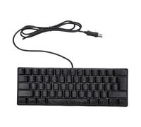 Cuifati 61 Key Computer Keyboard, RGB Backlit Mechanical Gaming Keyboard with 25 Key No Conflict, USB Wired Programmable Keyboard with Contour Keycaps for Working Gaming