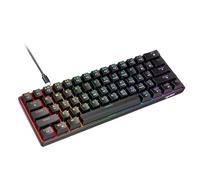 Cuifati 61 Key Wired Mechanical Keyboard with Red Switch, RGB Backlit Gaming Keyboard with 21 Modes for PC Computers Customizable Keypads Hot Swappable