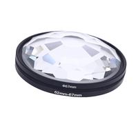 Cuifati 67mm Kaleidoscope Prism Lens Filter, Camera Linear Filter with Adapter, Made of Sturdy Metallic Compounds, for DSLR Cinematice Video and Photo