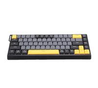 Cuifati 68 Key Computer Keyboard, Wired RGB Backlit Gaming Keyboard with Separable Type C Cable, No Conflict Membrane Wired Keyboard with Scissor Switch for Work Gaming (Gray Black)