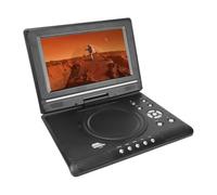 Cuifati 9.8" Portable DVD Player with Swivel HD Screen, Dual Speakers, Remote Control, Support USB/SD Card/Sync TV and Multiple Disc Formats, Black (DiyeeniNGzz-12)