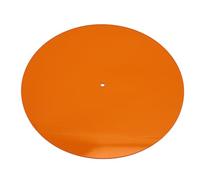 Cuifati Acrylic Turntable Mat, Platter Slipmat for 12" LP Vintage Record Player, Antistatic Cover, Reduces Noise & Sounds From Static & Dust, Tighter Bass Quality (Orange)