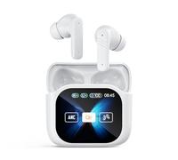 Cuifati AI Translation Wireless Earbuds, Real Time Translation for 130+ Languages with Full Color Touch Screen Charging Case, ANC ENC Noise Cancelling, Built in AI Assistant, Touch (White)