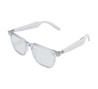Cuifati AI Translator Smart Glasses, Real Time Smart Translation Sunglasses with Built in Microphone and Speaker, Translation Glasses 100 Languages Support, for Business, Meeting (White)