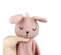 Cuifati Baby Comfort Bunny Security Blanket Soft Organic Cotton Gauze Infant Newborn, 25 * 25cm (Cuifatitv2nag5j4r-10340865)
