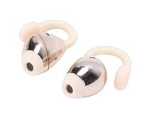 Cuifati Bluetooth Earbuds, On Wireless Earphones with Active Noise Cancelling and HIFI Sound, with Lanyard for Sports Commuting (Beige)