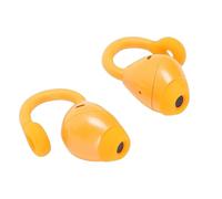 Cuifati Bluetooth Earbuds, On Wireless Earphones with Active Noise Cancelling and HIFI Sound, with Lanyard for Sports Commuting (Orange)
