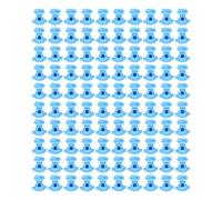 Cuifati Bolt Type Electric Fence Insulator ABS 100 Pack - Rainproof Sun Resistant for Agricultural Garden, 55mm Length 48mm Width, Sturdy Durable for Farm Fence Post, Oxidation Resistant (Blue)