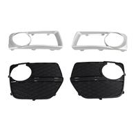 Cuifati Bumper Insert Fog Light Bezel, Left Right Stylish Touch 1 Pair 51117312595 Longer Lifespan Fog Light Lamp Frame Cover Exterior Aesthetics for Vehicle