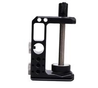 Cuifati C Clamp Desk Camera Mount, Aluminum Table C-clamp with 1/4" 3/8" Locating Holes, with 38mm Quick Release Base for Light Stands, Tripods, Stage Supports