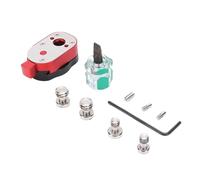 Cuifati Camera Quick Setup Kit with 1/4 3/8 Inch Screws Dual Thread Design Camera Arrow Storage Case Plate System for Tripods and Video Monitors Aluminum Alloy