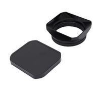 Cuifati Camera Square Lens Hood Square Metal Lens Shade Cap Fit for X100VI X100V X100F X100T X100S X70 with Smart Realignment Matte Coating CNC Aluminum Alloy (Black)