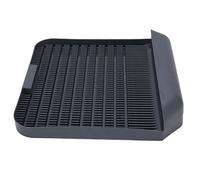 Cuifati Cat Flut Box, Double Layer 37.3x37cm Cat Litter Box Step Water Test for the House (Gray)