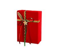 Cuifati Christmas Decoration Red Velvet Box for Elegant Christmas Gifts and Residential Culture (10)