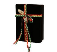 Cuifati Christmas Decoration Red Velvet Box for Elegant Christmas Gifts and Residential Culture (5)