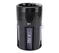 Cuifati Coin Sorter, Plastic 5 in 1 Design High Efficiency Easy Operating Coin Sorter Counter Holder Rugged for Bank