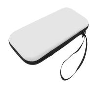 Cuifati Console Housing, Protective EVA PU Leather Storage with 12 Crevices of The Charger Card (White)