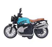 Cuifati Cool Pull Back Motorcycle Toy with Light and Sound, Unique Friction Powered Motorcycle Model for Kids Boys, Best Toddlers (Blue Black)