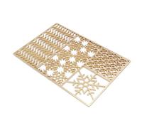 Cuifati Copper Ice Stamp Tray for Whiskey & Cocktails, Fast 5-Second DIY Custom Ice Cube Mold, Portable Design Plate for Bourbon, Party Bar Gifts (C01)
